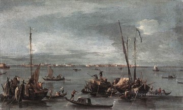 フォンダメンタ・ヌオーヴェ・フランチェスコ・グアルディ・ベネチアンからムラーノ島を望むラグーン Oil Paintings
